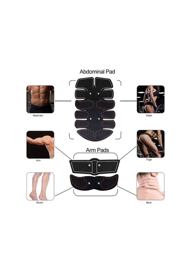 Kablosuz Elektrikli Kas Stimülatörü Kol Kalça Karın Masajı 62go31 Çok Renkli