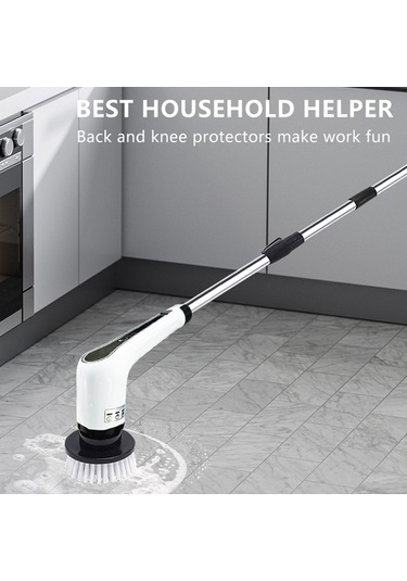 Createtech Tipi Temizleme Temizleme Springsun Mutfak Kablosuz İşlevli Fırçası Fırçası Ev Elektrikli El Çok Banyo Eg