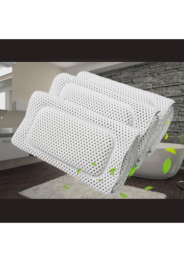 Geeksen Kaymaz Küvet Matı Yastık Oyuk Su Geçirmez Sünger Düz Renk Çevre Dostu Yumuşak Yastık Diğer