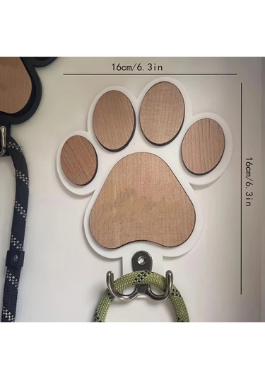 Cordial Beyaz El Yapımı Şık Ahşap Pençe Duvar Askısı Havlu Ve Elbise Askılığı Beyaz