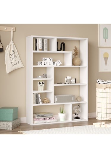 Robin Home Felix Kitaplık 124cm Beyaz