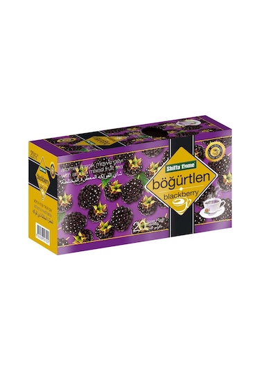 Shiffa Home Böğürtlen Aromalı Karışık Meyve Süzen Poşet Çay 20 x 2 G