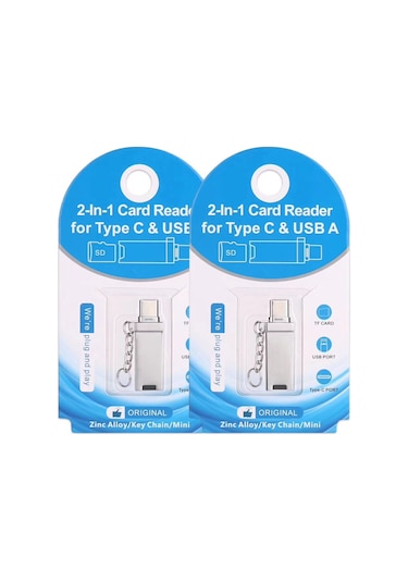 Ally 2In1 Usb Type-C Kart Okuyucu Card Reader (227197231)-Gümüş