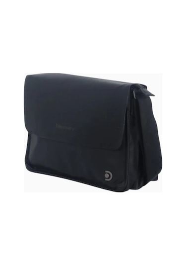 Discovery Heritage Metal Logolu 4l Kapasiteli Messenger Omuz Çantası Siyah 1