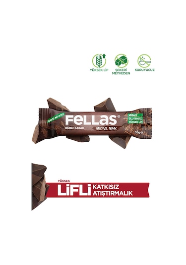 Fellas Meyve Bar - Duble Kakaolu 35g x 12 Adet