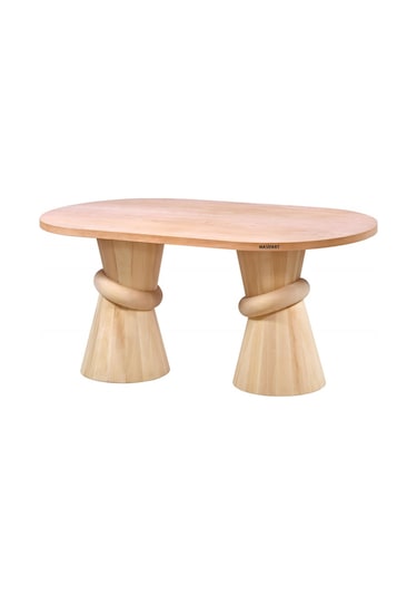 Masifart Ases 160 Lık Piton Oval Masa Cilasız Ham Ham