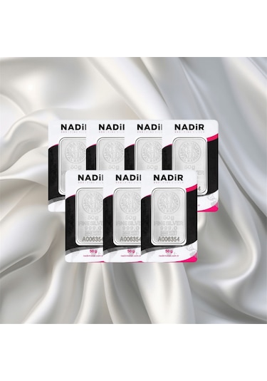 Leva Gold 50 Gr Nadir Gümüş Külçe 7 Adet