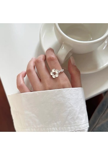 Kadınlar İçin Özel Olarak Tasarlanmış Benzersiz Düz Bantlı Yüzük No.51 Çok Renkli