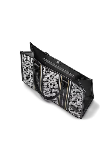 Mercedes Benz Alışveriş Çantası Kanvas Siyah - Beyaz