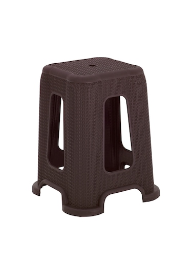 Luna Galleon Design Örgü Tabure Kahverengi