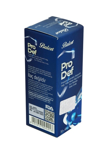 Prodef Propolis Ekstraktı Karanfil Ve Nane Yağlı Takviye Edici Gıda