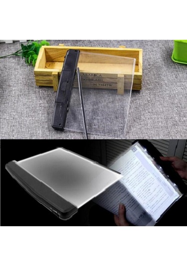 Led Tablet Gece Görüş Okuma Işığı Göz Bakımı Okuma Işığı Öğrenci Gece Okuma Işığı Siyah