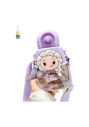 Runxi Life Hall Ultraman Karikatür Sevimli Erkek Ve Kız Çocukları Okula Gitmek Için Özel Tritan Pipetli Fincan Büyük Kapasiteli Taşınabilir Bebek Su Isıtıcısı Yzpljg Mor