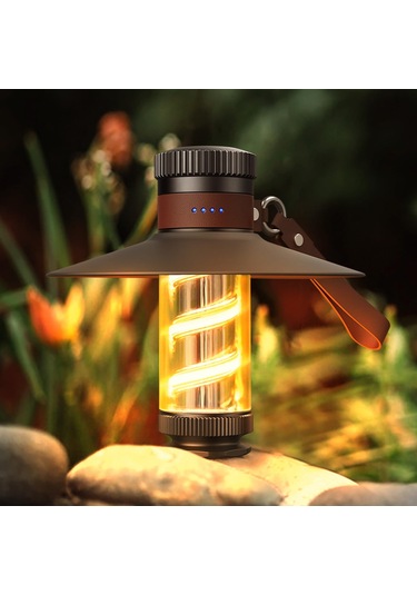 Jeehugo Usb Şarjlı Ipx5 Su Geçirmez Kamp Feneri - 4 Aydınlatma Modu, Sürekli Parlaklık Ayarlama Ve 2000mah Uzun Kullanim Süresi İle Dış Mekan Işığı Siyah