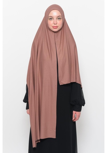 Hazır Pratik Geçmeli Lüks Düz Penye Şal Çapraz Hizalı Toprak