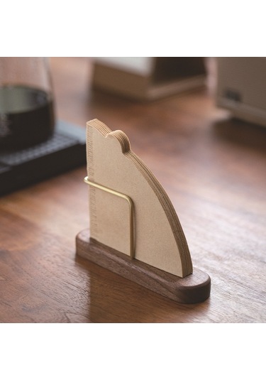 Reedark Ahşap Kahve Filtresi Depolama Kutusu Dikey Stüdyo Toz Koruyucu Ev Ofis Çekirdek Organizer Evcil Gereç Diğer