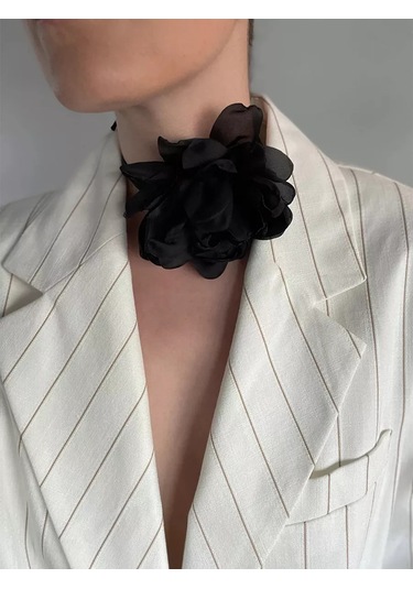 Blucome Çiçek Broş 187830951 Siyah