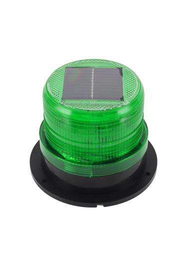 Suofeng Güneş Enerjili Yeşil Led Uyarı Lambası - Su Geçirmez, Manyetik Tabanlı, 50 Saat Süreli İşlev - Araçlar İçin Buz Kazıcı, Forklift, Kamyon