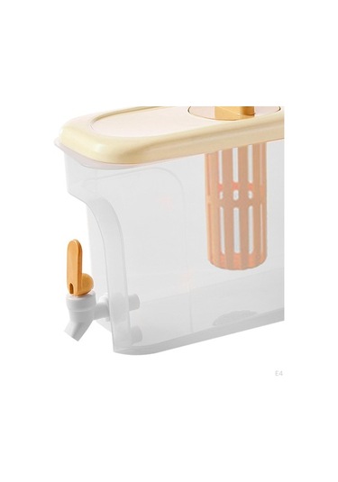 Novahub 4l Musluklu İçecek Dispenseri, Geniş Ağızlı, Limonata Ve Meyve Suyu Sebili, Dıy Buzdolabı İçeceği