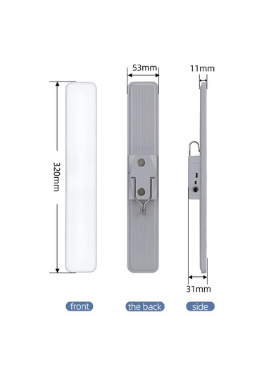 Kumandalı - Zaman - Işık Gücü Ayarlı Metal Askılı - Usb Şarjlı Lamba Fener 20smd Led 5365 Çok Renkli
