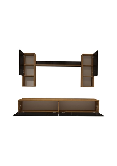 Decoraktiv Eko 5da Mdf Std Tv Ünitesi Tv Sehpası Pera - Siyah