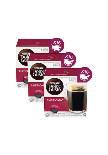 Nescafe Dolce Gusto Americano Kapsül Kahve 3 x 16'lı