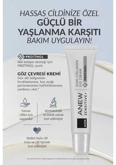 Anew Sensitive+ Göz Çevresi Kremi 15 Ml.