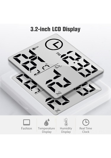 Folinda Mini Dijital Odalar İçin Sicaklık Nem Ölçer -10 C 70 C, 20% 99% Rh Pil İle Teslim Edilir