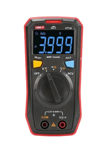 Unı-t Ut 123 Cep Tip Dijital Multimetre + Ncv Ac/dc 600v