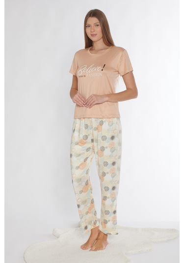 Kısa Kol Pijama Takımı Viskon 780-310 SOMON