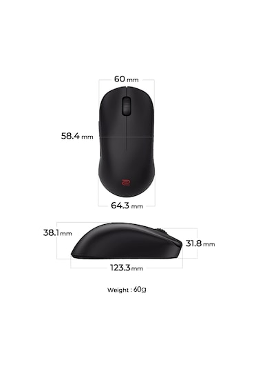 Zowie U2-dw 4000hz Kablosuz Gaming Mouse Zowie U2