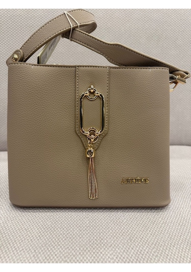 361 Kadın El Ve Omuz Çantası - Vizon- 03675 Vizon