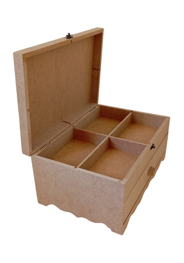 Çekmeceli, Kapaklı Bölmeli Kutu