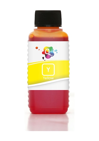 QC Epson EcoTank L8180 Uyumlu Yazıcı Mürekkebi 100ml Y Yellow Sarı Dye