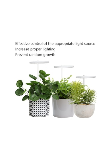 Sones Led Bitki Büyüme Lambası Tam Spektroskopi Akıllı Zamanlama İç Mekan Doldurma Işığı Halka Bitki Lambası, Güç: İki Kafa Pembe Işık