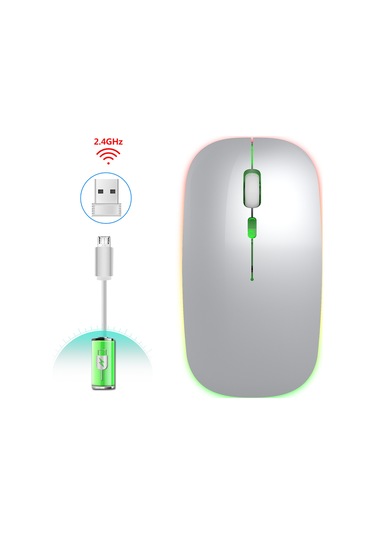 Cbtx M40 2.4G USB Nano Alıcılı Kablosuz RGB Fare