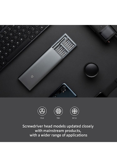 Geeksen Xiaomi Hassas Tornavida Seti - 24 Parça, S2 Alaşım Çelik, Manyetik Saklama Kutusu, Kompakt Ve Taşınabilir Diğer