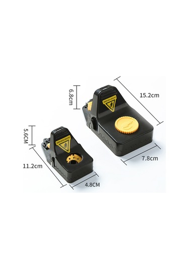 Sones 4 Adet / Kutu Plastik Fare Kapanı Tekrar Kullanılabilir Anında Öldürme Tuzakları Fare Sıçan İçin, Boyut: Küçük