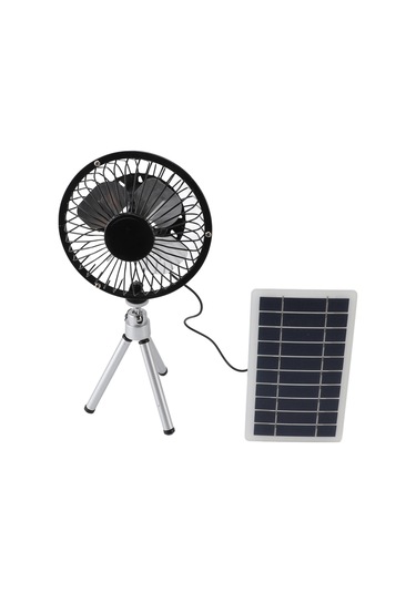 Tenfowee 10w Monokristal Silisyum Güneş Paneli + Stantlı Kompakt Fan: Sessiz Çalışma, Kolay Kurulum, Çeşitli Mekanlar İçin Ventilasyon