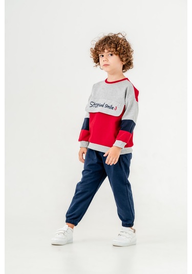 Harika Kids Erkek Çocuk Orta Kalınlıkta İki İplik Eşofman Takımı 001