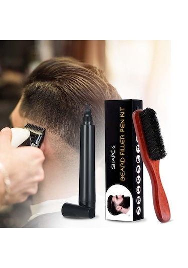 Suntek Sakal Dolgu Kalemi Fırça Arttırıcı Bıyık Kahverengi Kahverengi