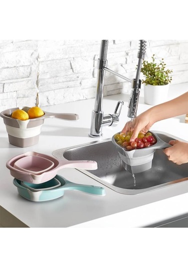 Flosoft Katlanabilir Maşrapa, Akordiyon İki Uçlu Saplı Maşrapa Yeşil