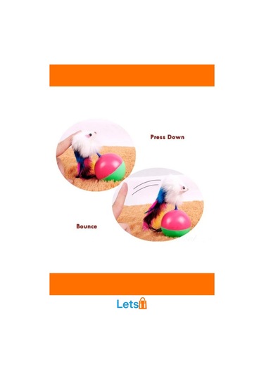 Renkli Tüy Kedi Hacıyatmaz Oyunu Eğlenceli Evcil Hayvan Oyuncağı