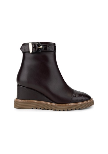 Tamer Tanca Kadın Hakiki Deri Kahverengi Casual Bot 33 416 Bn Bot Sk24-25 Kahve Dr Kahverengi Deri