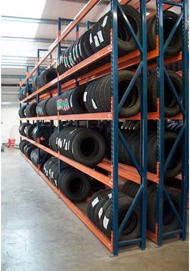 Rafburada Rafburada® 4 Katlı Lastik Rafı, Lastik Istifleme Rafı.