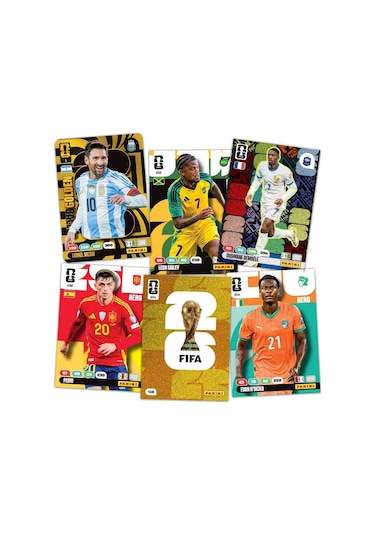 Dünya Kupası 2026 Panini Adrenalyn Xl Koleksiyon Kart Albümü Dergi Starter Set 16 Kart + 4 Özel Kart
