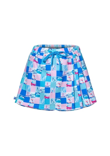 Anemoss Harmoni Kadın Şort Etek Lastikli Bel, Bağcıklı Ve Esnek Kumaşlı Yazlık Skort Çok Renkli