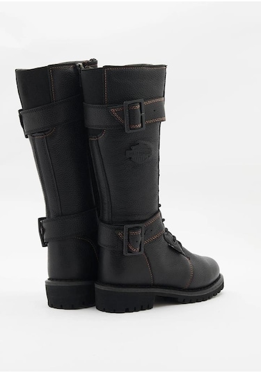 Harley Davidson Belhaven Waterproof Black Kadın Çizme Siyah