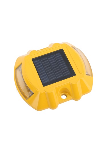 Yaozixa Gümüş Alüminyum Güneş Enerjili Yol Tıklama Lambası, Ip68 Su Geçirmez, 800m Görünürlük, Otomatik Aydınlatma, 12 Led Işık Kaynağı