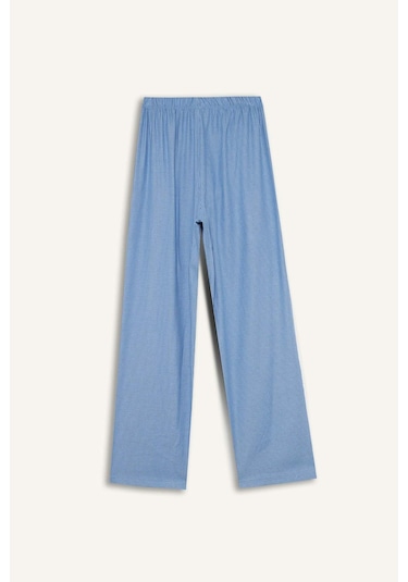 Defacto Regular Fit Uzun Boy Çizgili Pijama Altı-fall İn Love E8645ax25aube553 Mavi